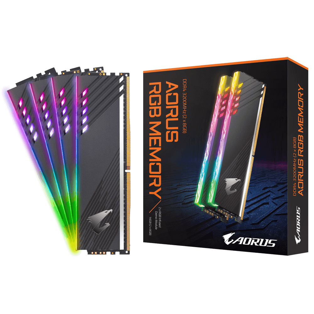 Memoria DDR4 Gigabyte 16Gb 2x8Gb 3200 MHz Aorus Demo Kit RGB 8693 Gigabyte