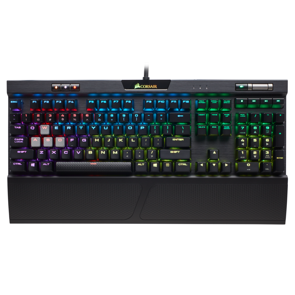 Teclado Corsair K70 RGB MK.2 Mecanico Rapidfire Cherry MX Speed