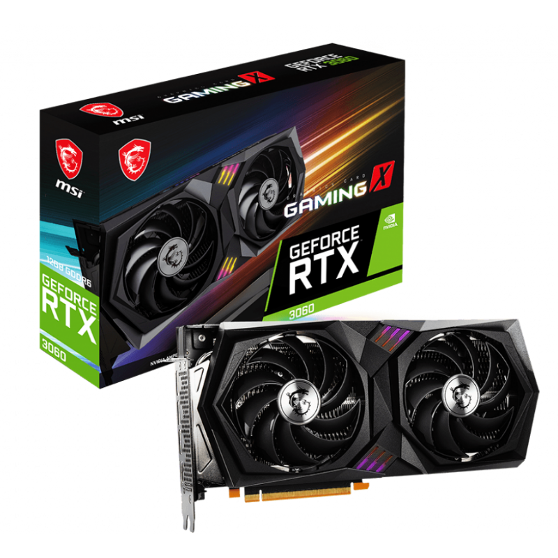♡ VGA MSI GeForce RTX 3060 GAMING X 12G (6327) | MSI