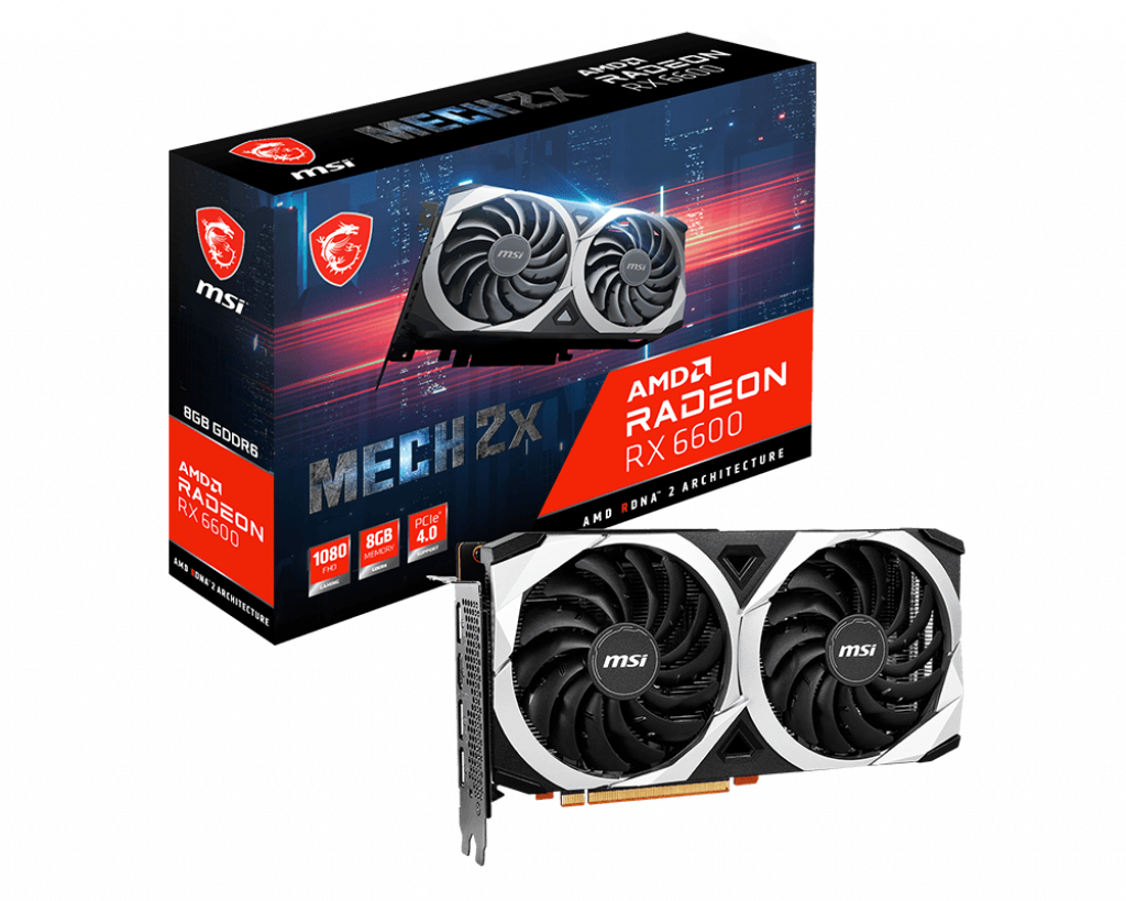 VGA MSI Radeon RX 6600 MECH 2X 8G (2938) | MSI