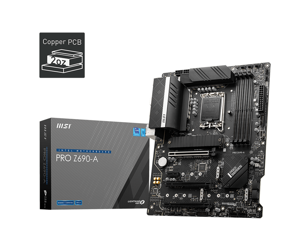 Mother MSI PRO Z690-A DDR5 s1700 (12va Gen) (6608) | MSI