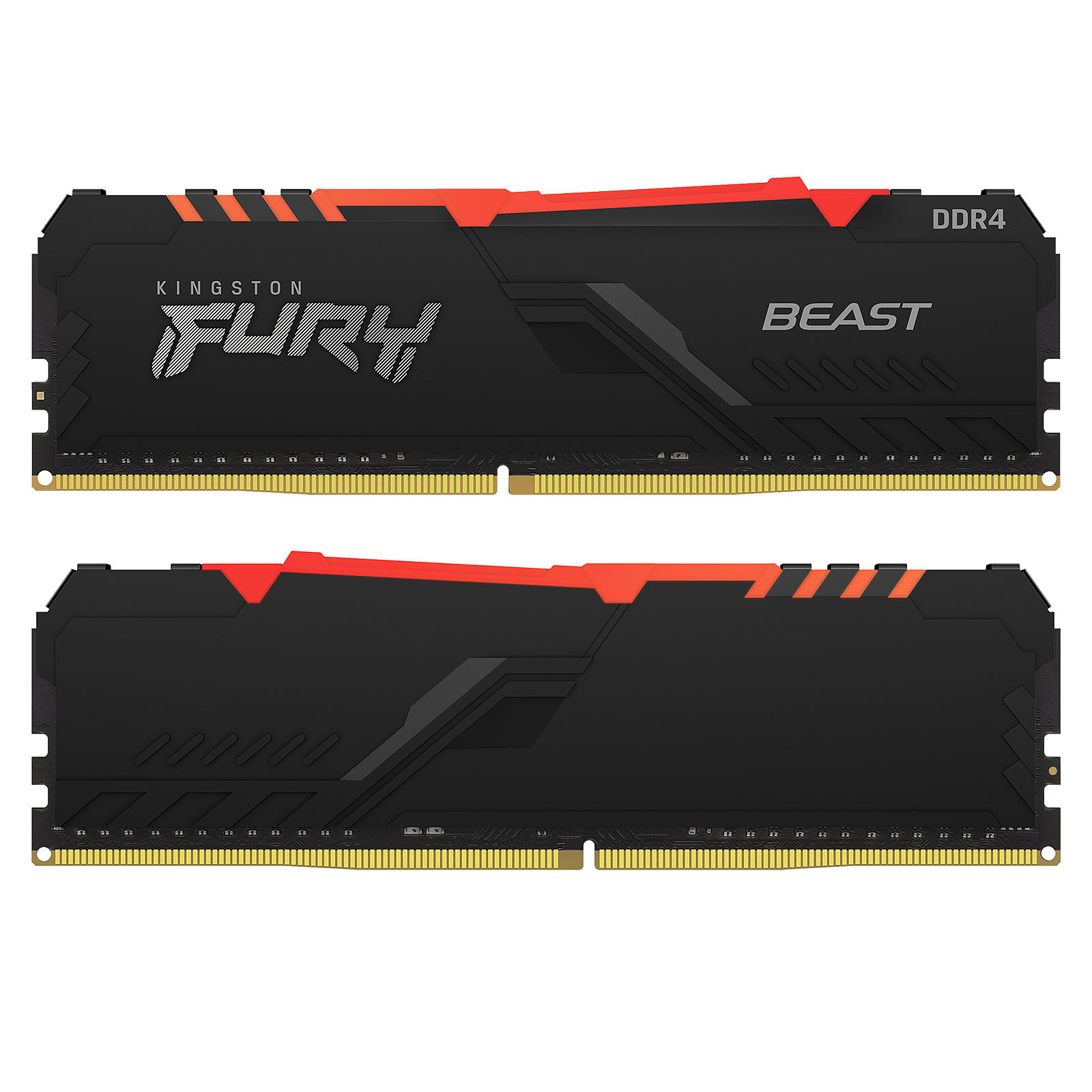 Memoria DDR4 Kingston 16Gb 3600 MHz FURY BEAST RGB (9064) | Kingston