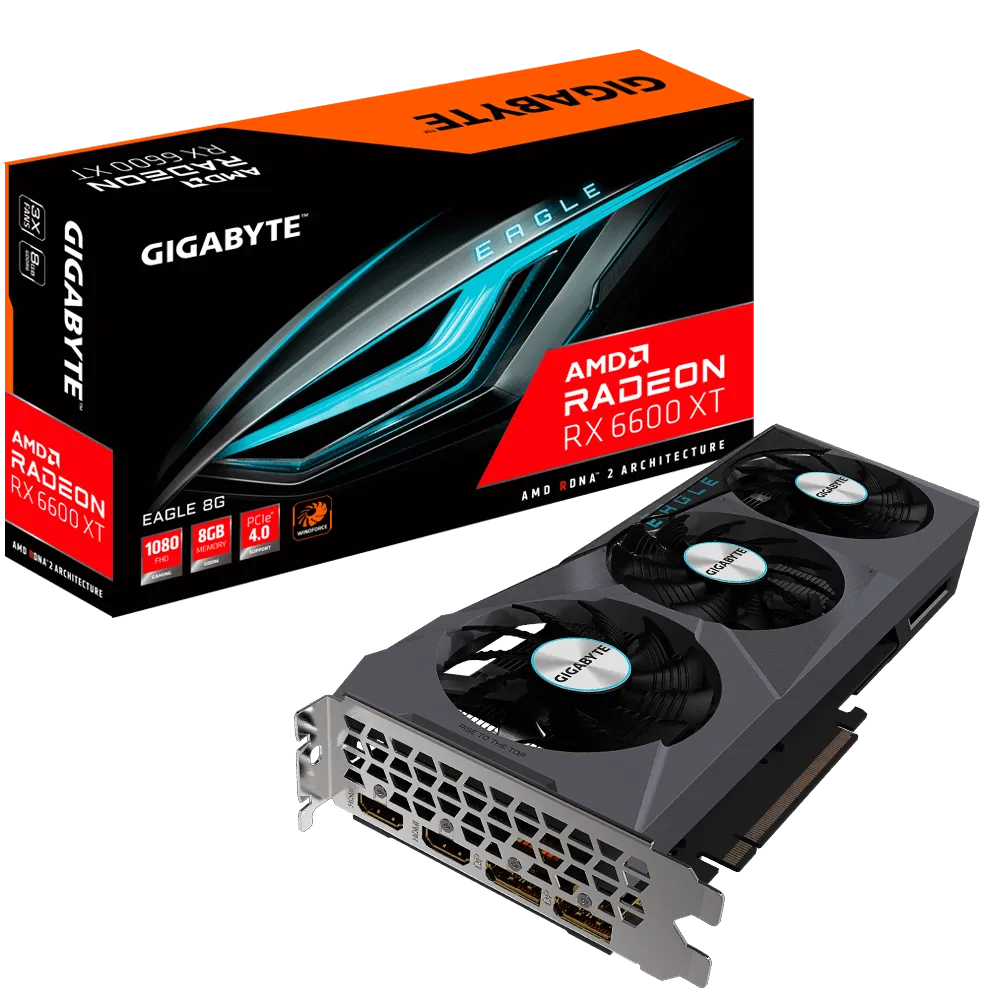 VGA Gigabyte Radeon RX 6600 XT EAGLE 8G 1.0 (9749) | Gigabyte