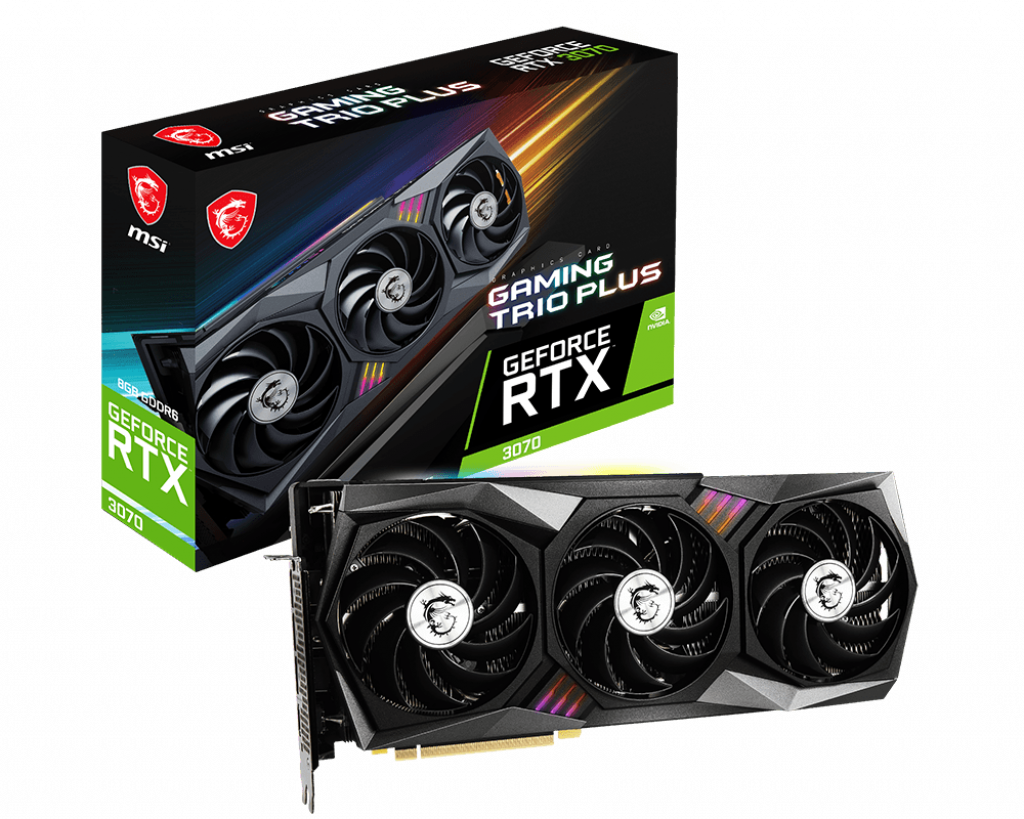 VGA MSI GeForce RTX 3070 GAMING TRIO PLUS 8G LHR (0233) | MSI