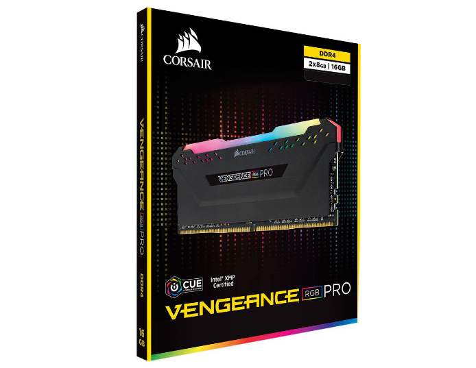 Memoria DDR4 Corsair 16Gb (2x8Gb) 3200 MHz Vengeance RGB Pro Black