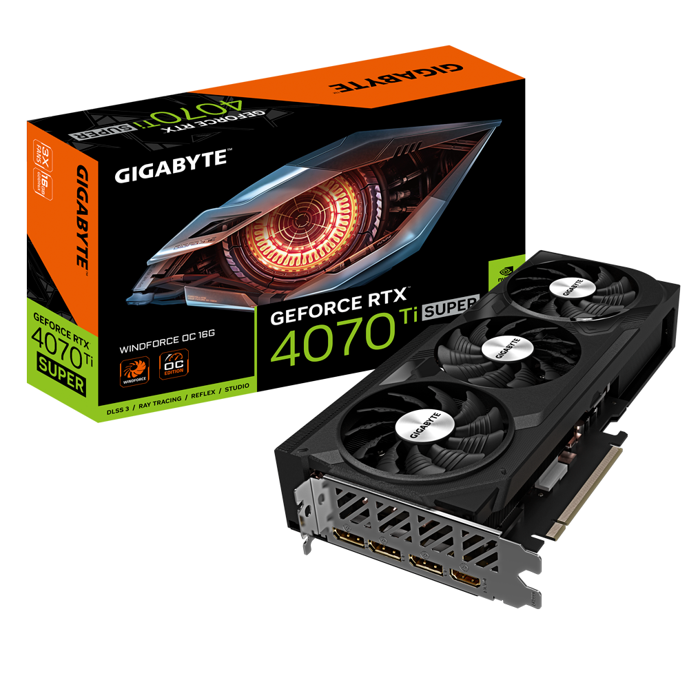 VGA Gigabyte GeForce RTX 4070 Ti SUPER WINDFORCE OC 16G (4121