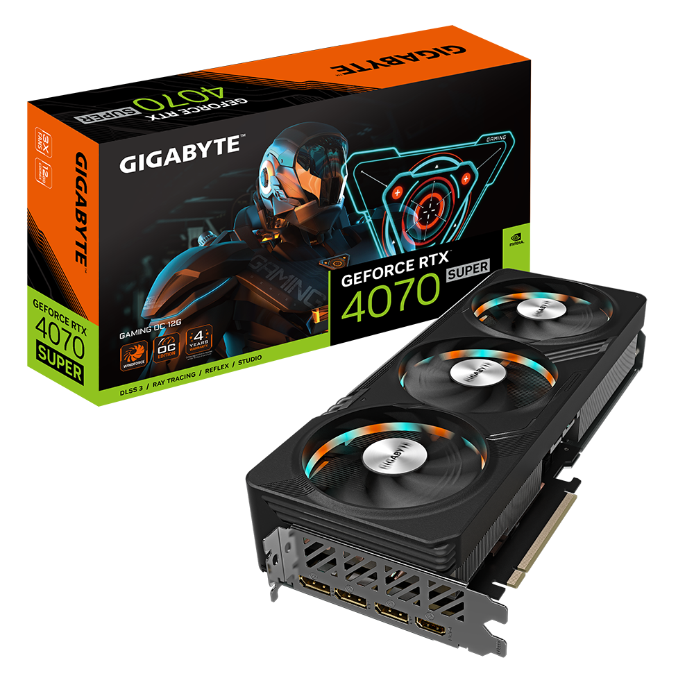 VGA Gigabyte GeForce RTX 4070 SUPER GAMING OC 12G (4152) | Gigabyte