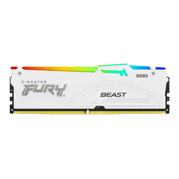Memoria DDR5 Kingston 32GB (2x16GB) 6000 MHz FURY Beast White RGB