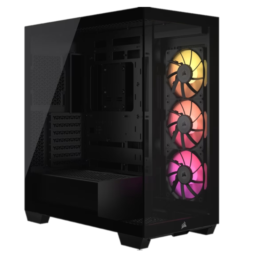 GABINETE CORSAIR ICUE 3500X RGB MID-TOWER TG FAN ICUE X3 BLACK