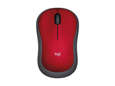 Mouse Logitech Wir M185 Red 910-003635