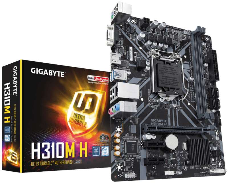 Mother GIGABYTE H310M-H s1151 DDR4 VGA/HDMI (8va y 9na Gen) (3445)