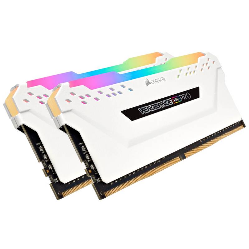 Memoria DDR4 Corsair 16Gb (2x8Gb) 3000 MHz Vengeance RGB Pro White (8702)