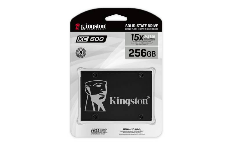 Disco SSD KINGSTON KC600 256 GB SATA Interno 7 mm (0161)