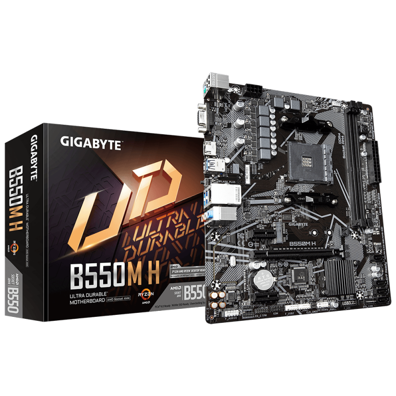 Mother GIGABYTE B550M H sAM4 DDR4 (3ra y 5ta Gen) (9577)