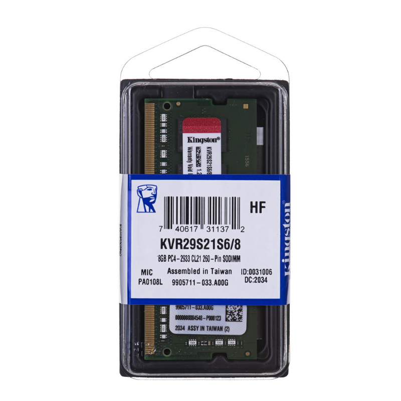 Memoria SODIMM DDR4 8GB 2933 Kingston (1372)