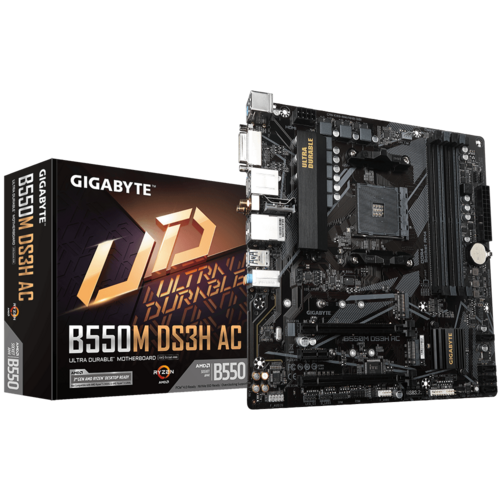 Mother Gigabyte B550M DS3H AC R2 DDR4 AM4 (Serie 3000/4000/5000) (9908)