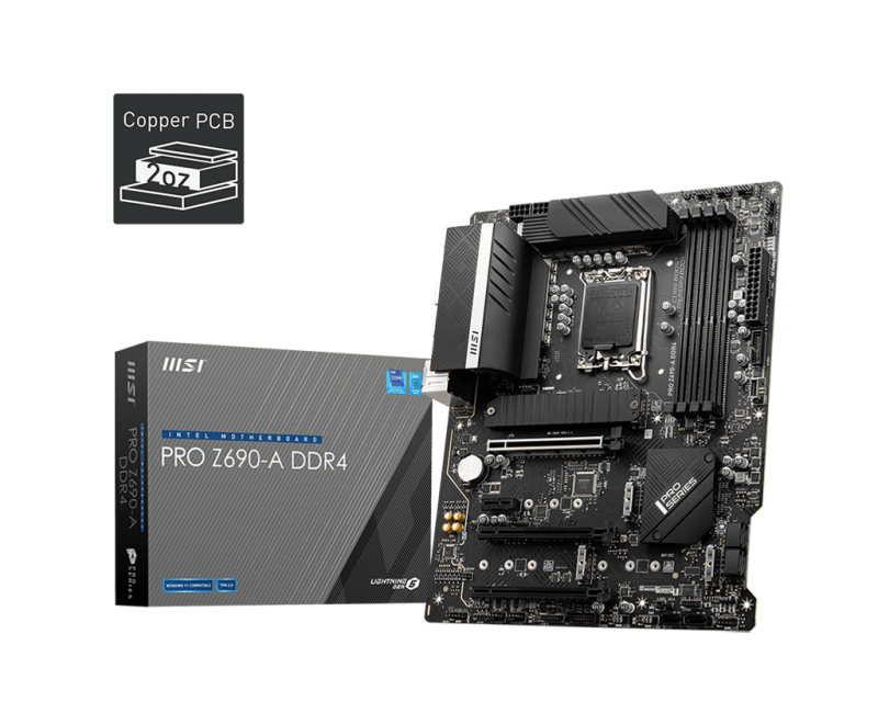 Mother MSI PRO Z690-A DDR4 s1700 (12va Gen) (6622)