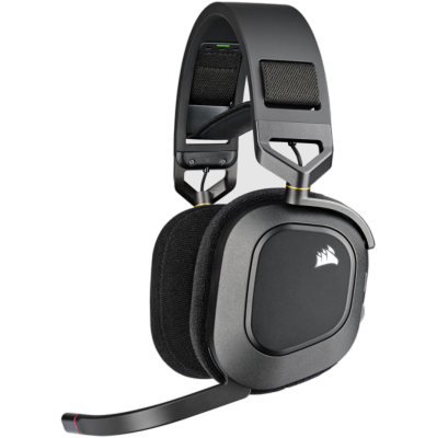 Auricular Corsair HS80 RGB Wireless Spatial Audio Carbon (5957)