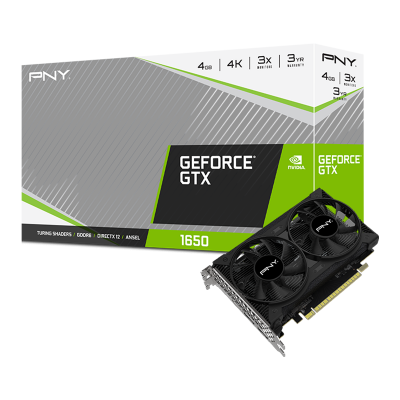 VGA PNY GeForce GTX 1650 4GB GDDR6 DUAL FAN (0076)