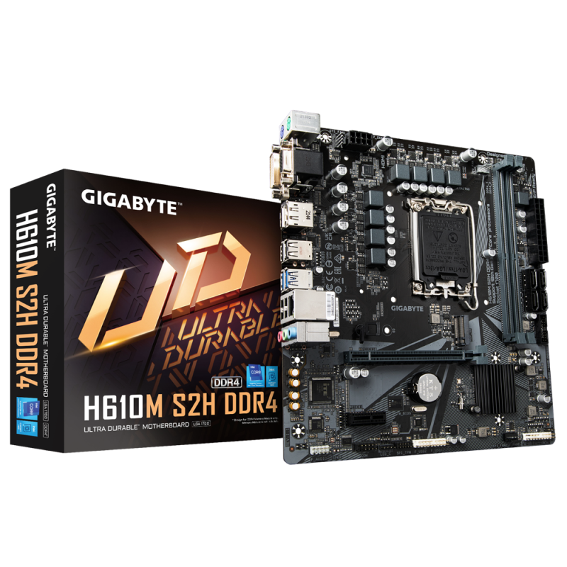 Mother GIGABYTE H610M S2H DDR4 1.1 s1700 (12va Gen) (0427)