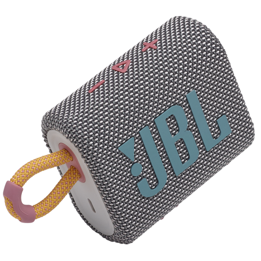 Parlante JBL BLUETOOTH GO3 GRIS SUMERGIBLE (5530)