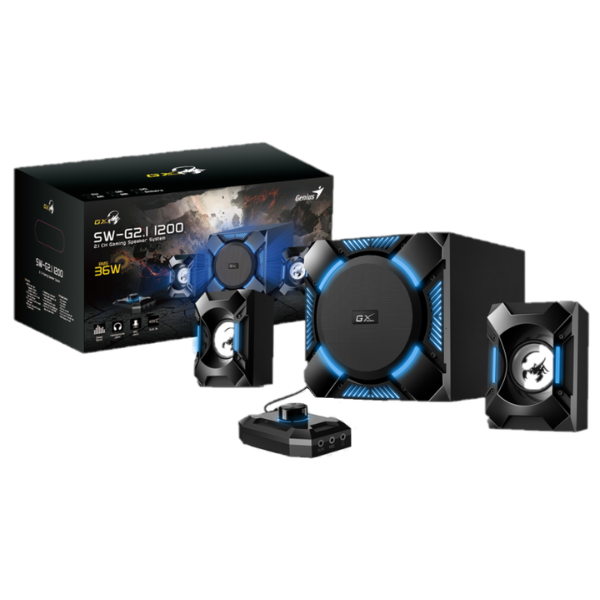Parlantes Genius SW-G2.1 1200 BLK 100-24V (9756)