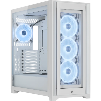 Gabinete Corsair iCUE 5000X RGB QL Edition Mid-Tower True White (0393)