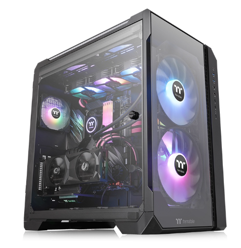 Gabinete TT View 51 Full Tower TG x3 Fan x3 ARGB Black (3868)
