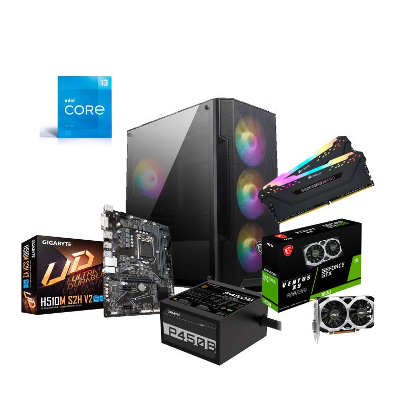 Pc Gamer Intel Core i3-10105F 16G (2x8Gb) SSD 240Gb GTX 1630 Ventus 4G (GIGA)