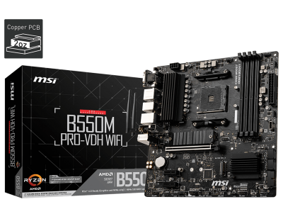 Mother MSI B550M PRO-VDH WIFI DDR4 AM4 (3ra/4ta/5ta Gen) (3698)