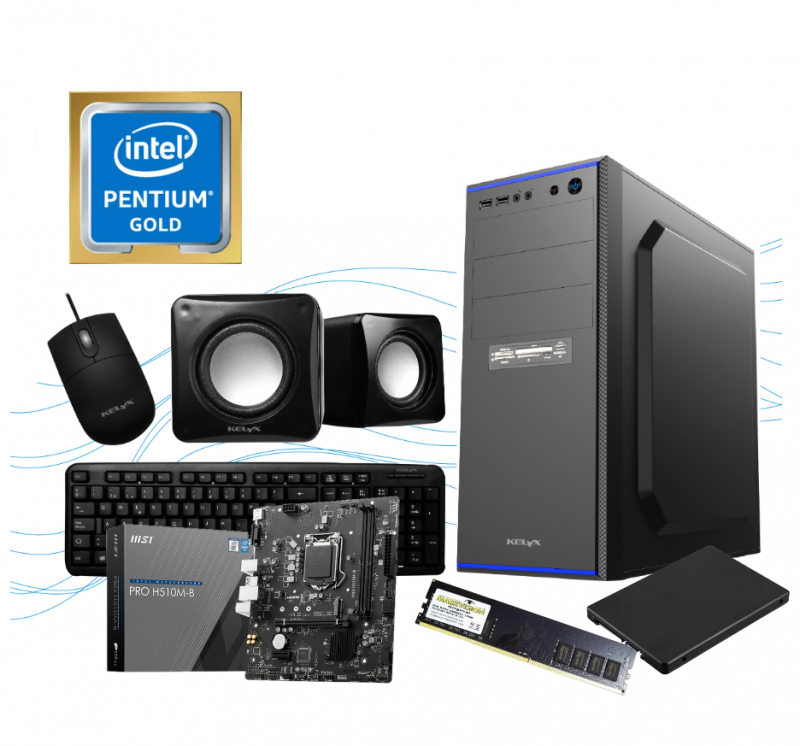 Pc Kelyx Intel Pentium G6405 8G SSD 240Gb (MSI)