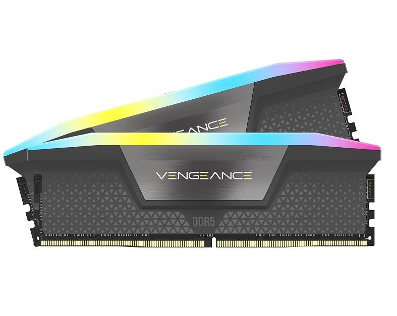 Memoria DDR5 Corsair 32Gb (2x16Gb) 6000 MHz Vengeance RGB Black (9653)