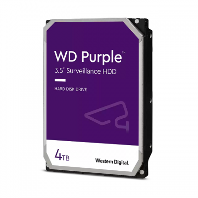 HD Western Digital Interno 4Tb SATA III Purple Surveillance 256Mb 5400 RPM