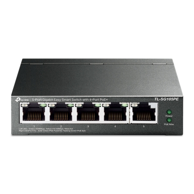 TL-SG105PE Switch 5P Giga (4 ptos POE) Tp-Link Smart Desk (2744)
