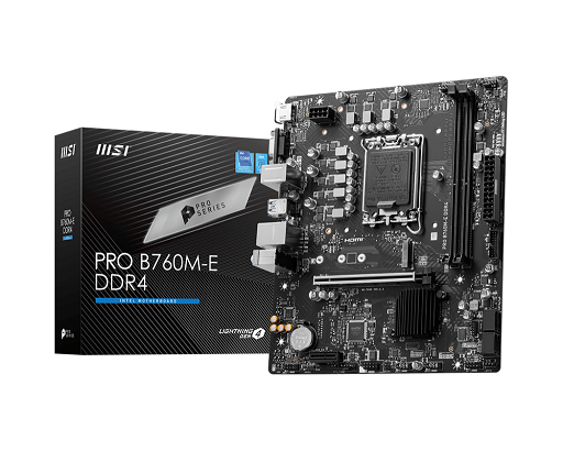 Mother MSI PRO B760M-E DDR4 1700 (12va/13va/14va Gen) (6987)