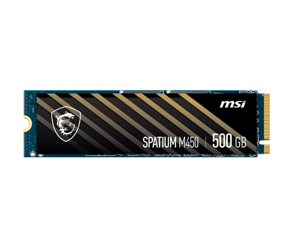 内蔵型SSD MSI SPATIUM M450 500GB M.2 NVMe SSD Disco SSD M.2 MSI 500Gb SPATIUM M450 PCIe 4.0 NVMe (1547) | MSI