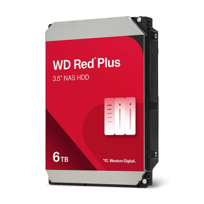 HD Western Digital Interno 6Tb SATA III Red Plus 256Mb 5640 RPM