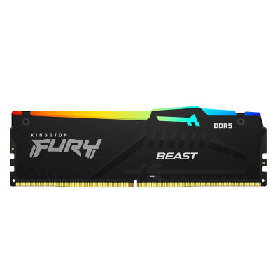 Memoria DDR5 Kingston 16GB 5200 Mhz FURY Beast Black RGB (8639)