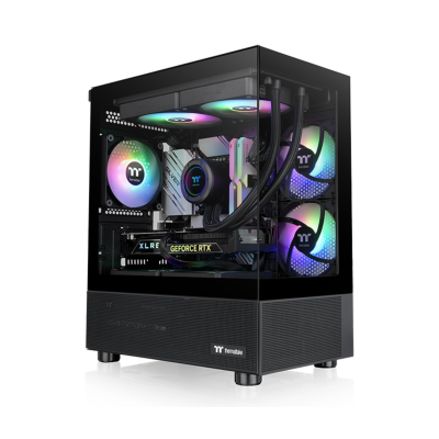 Gabinete TT View 170 Micro Chassis TG x2 Fan ARGB x3 Black (5332)