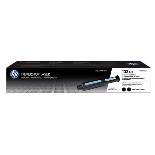 W1103AD HP 103AD 2Pack Blk Toner Reload Kit (3286)