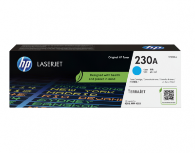 W2301A HP 230A Cyan Original LaserJet Toner Cartridge (0341)