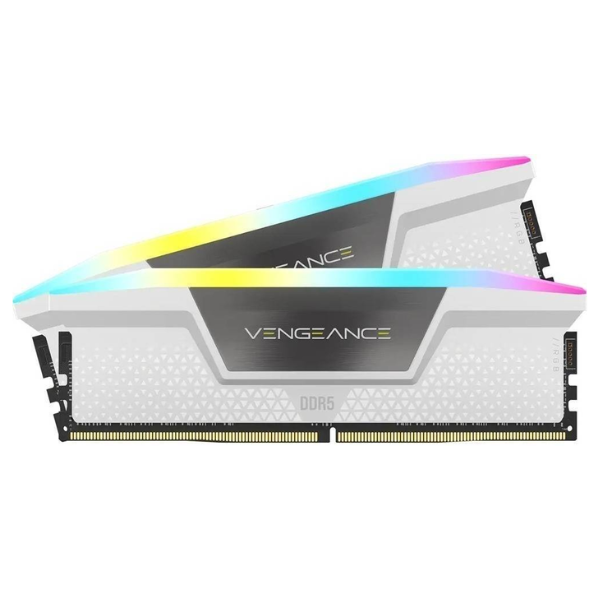 Memoria DDR5 Corsair 32Gb (2x16Gb) 5600 MHz Vengeance RGB White CL40 (9639)