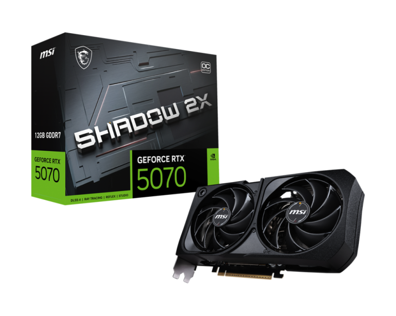 VGA MSI GeForce RTX 5070 12G SHADOW 2X OC (8175)