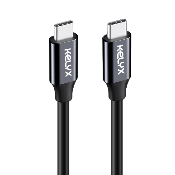 Cable Kelyx USB Type C a Type C 65W / 10Gbp - 4K ULTRA HD 1mt (7046)