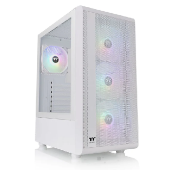 Gabinete TT S200 Mid-Tower TG Fan ARGB x4 Snow (7759)