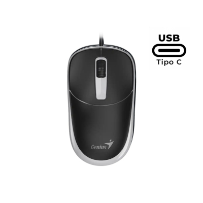 Mouse Genius DX-123,USB-C,BLK+GREY (2398)
