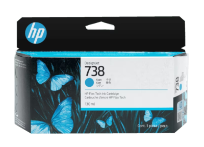 498N5A HP 738 130-ml Cyan DesignJet Ink (8860)