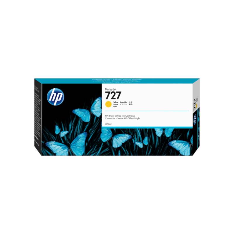F9J78A HP 727 300-ml Yellow Ink Cartridge (3325)