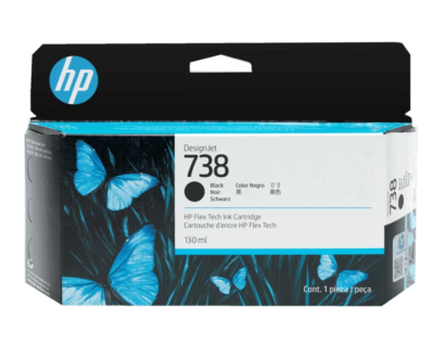 498N4A HP 738 130-ml Black DesignJet Ink (8853)