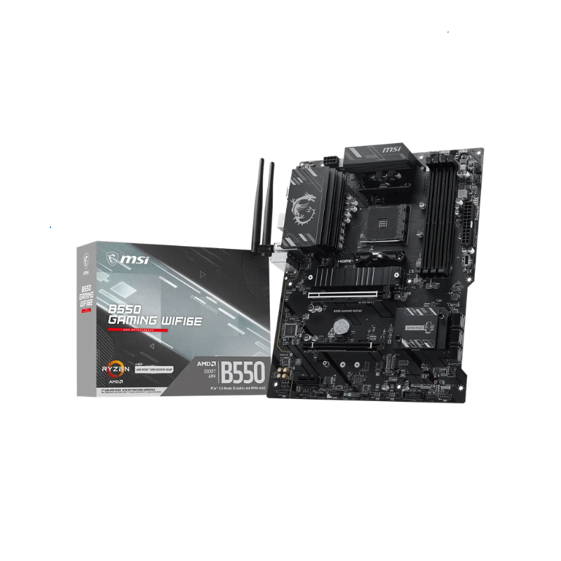 Mother MSI B550 GAMING WIFI6E DDR4 AM4 (Serie 3000/4000/5000)  (9082)